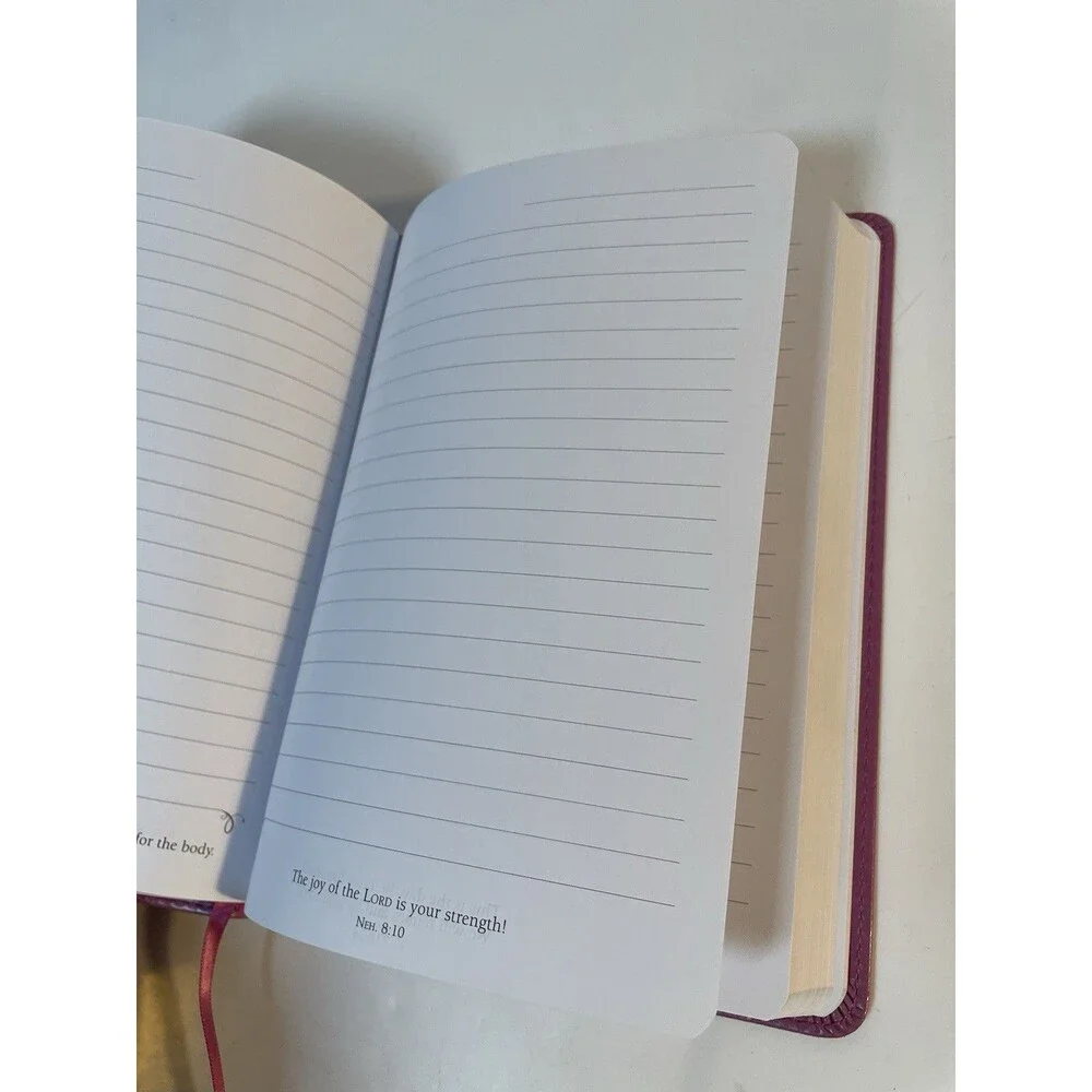 Know the Plans Classic Lux Leather Journal Book in Pink Jeremiah 29:11 Christian